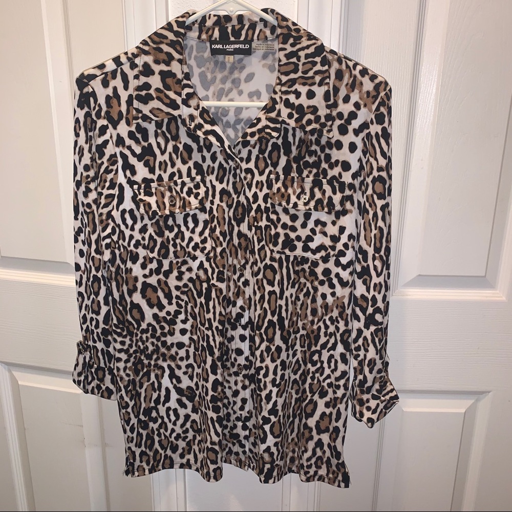 Karl Lagerfeld Animal print shirt 3/4 sleeve